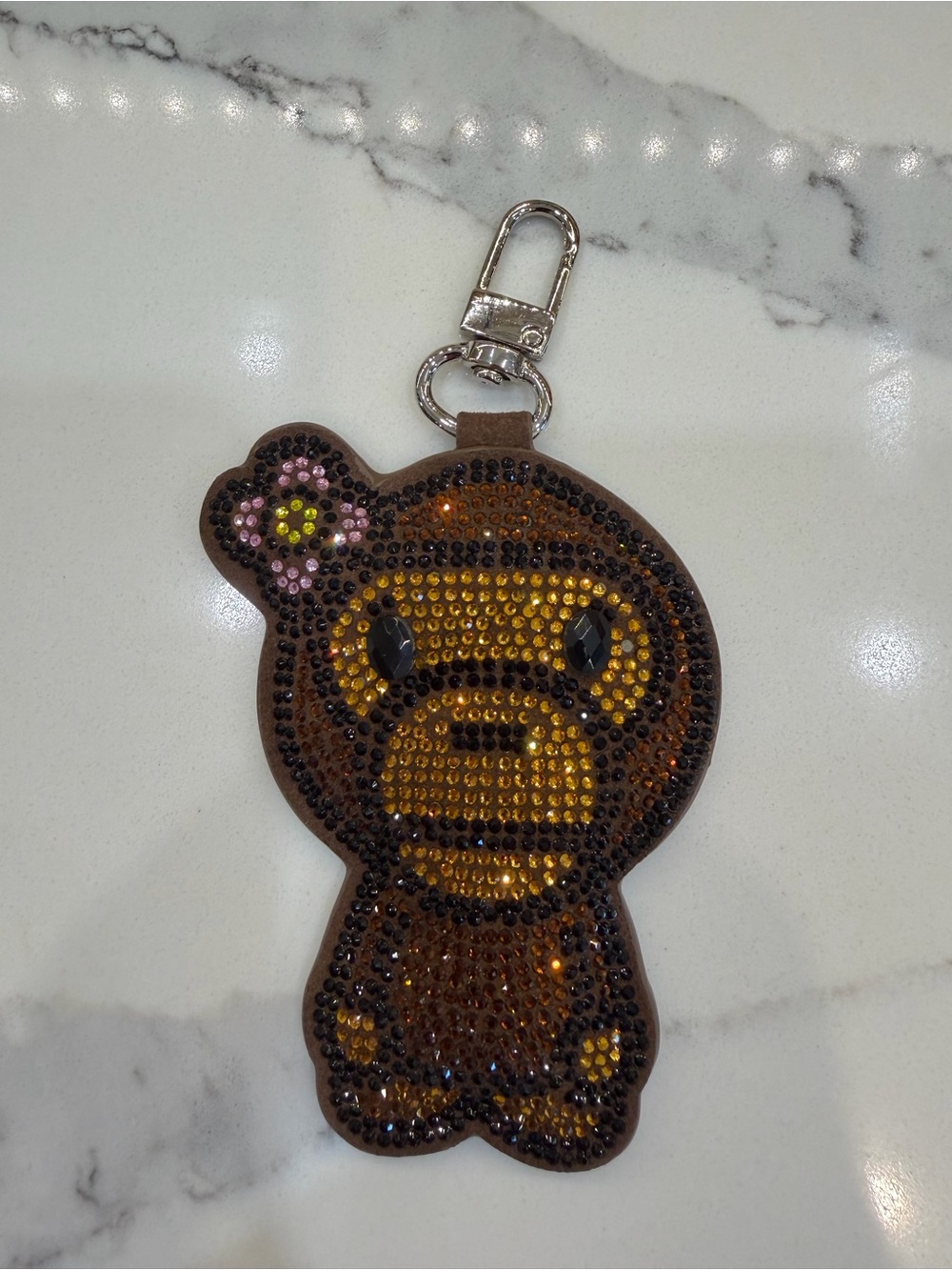 A Bathing Ape Baby Milo Bag Charm with Mirror